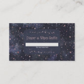 Blauw- en roze Baby shower met luierkaart Informatiekaartje (Achterkant)