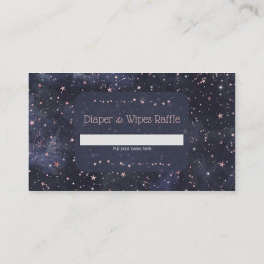 Blauw- en roze Baby shower met luierkaart Informatiekaartje (Achterkant)