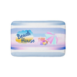 Blauw en roze Bath Mat