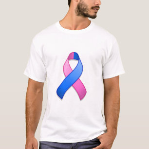 Blauw en roze bewustzijn lint T-Shirt