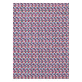 Blauw en roze bloemen tafelkleed (Voorkant)