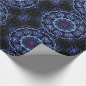 Blauw- en roze bloemkolfdrager, breekpapier cadeaupapier (Hoek)