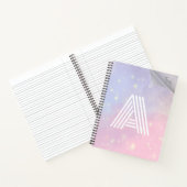 Blauw en roze borstel knipoogje-knipoog notitieboek (Binnen)