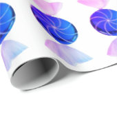 Blauw en roze cadeauverpakkings papier (Rol Hoek)