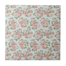 Blauw en roze Coquette Cherubijn Engel Roos uit he