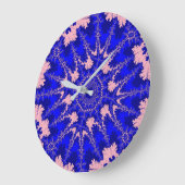Blauw en roze core grote klok (Hoek)