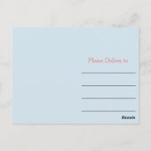 Blauw en roze dank u briefkaart (Achterkant)