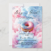 Blauw en Roze Donut Donut Smoke Geslacht onthullen Kaart (Voorkant)