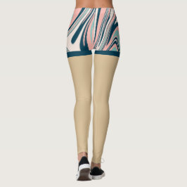 Blauw en roze fake shorts l Mode zomer Leggings