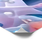 Blauw en Roze Fantasy Beach Poster (Hoek)