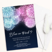 Blauw- en roze Firecracker Kaart
