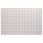 blauw en roze Floral Chintz Pattern Stof (Fat Quarter)