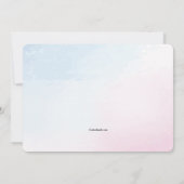 Blauw en roze foto-religie kaart (Achterkant)