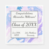 Blauw- en roze gekleurd papier voor kleurstof servet (Voorkant)