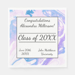 Blauw- en roze gekleurd papier voor kleurstof servet