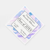 Blauw- en roze gekleurd papier voor kleurstof servet (Hoek)