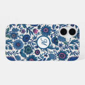 Blauw en Roze Genot iPhone 16 Hoesje (Achterkant horizontaal)