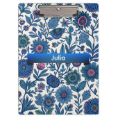 Blauw en Roze Genot Klembord (Voorkant)