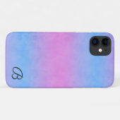 Blauw en Roze Gepersonaliseerde Telefoongeval Case-Mate iPhone Case (Achterkant (horizontaal))
