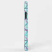 Blauw en roze geruit patroon Case-Mate iPhone case (Achterkant/rechts)
