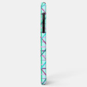 Blauw en roze geruit patroon Case-Mate iPhone case (Achterkant/links)