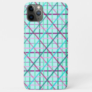 Blauw en roze geruit patroon Case-Mate iPhone case
