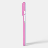 Blauw en Roze Gestreept Aanpasbare Naam Hoesje (Achterkant / Links)