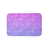 Blauw en roze glitter badmat (Voorkant)