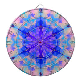 Blauw en roze gradiënt pasta-bundel kunst dartbord