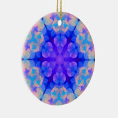 Blauw en roze gradiënt pasta-bundel kunst keramisch ornament (Rechts)