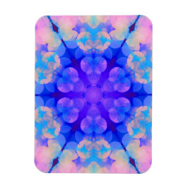 Blauw en roze gradiënt pasta-bundel kunst magneet