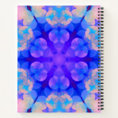 Blauw en roze gradiënt pasta-bundel kunst notitieboek (Achterkant)