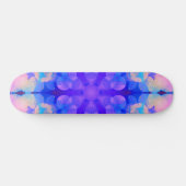 Blauw en roze gradiënt pasta-bundel kunst persoonlijk skateboard (Horizontaal)