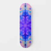 Blauw en roze gradiënt pasta-bundel kunst persoonlijk skateboard (Voorkant)