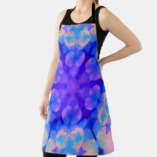 Blauw en roze gradiënt pasta-bundel kunst schort