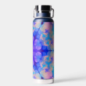 Blauw en roze gradiënt pasta-bundel kunst waterfles (Achterkant)