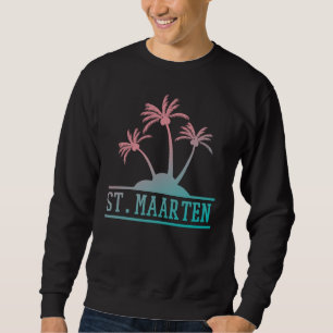 Blauw en Roze Gradient St Maarten Sint-Martin Trui