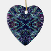Blauw en roze grafisch Abstract Keramisch Ornament (Rechts)