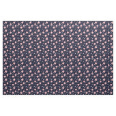 Blauw en roze groot stippatroon stof (Yard (91,4 cm))