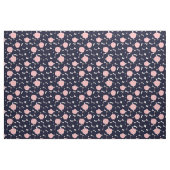 Blauw en roze groot stippatroon stof (Fat Quarter)