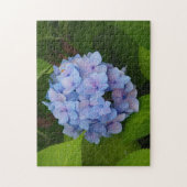  Blauw en Roze Hydrangea Floral Foto Legpuzzel (Verticaal)