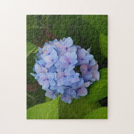  Blauw en Roze Hydrangea Floral Foto Legpuzzel (Verticaal)