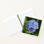  Blauw en Roze Hydrangea Floral Foto Notitieboek (Binnen)