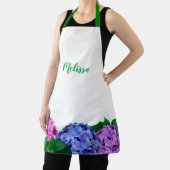 Blauw en roze hydrangea Floral Schort (Insitu)