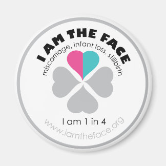 Blauw en roze Ik ben de Gezichtsmagneet Magneet