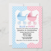 Blauw- en roze-interestpartij kaart (Voorkant)