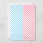 Blauw- en roze-interestpartij kaart (Achterkant)