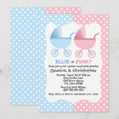 Blauw- en roze-interestpartij kaart (Voorkant / Achterkant)