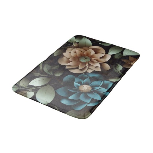 Blauw en roze kartonnen bakmat badmat (Gekanteld)