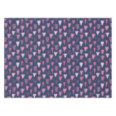 Blauw en roze kerstboompatroon tafelkleed (Voorkant (Horizontaal))